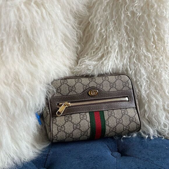 Gucci Handbags - GUCCI GG Supreme Monogram Web Med Ophidia Belt Bag 85